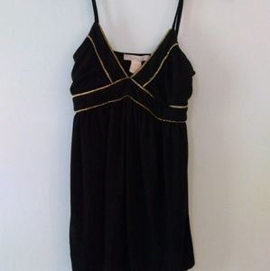 Black and Gold Charlotte Russe Spaghetti Strap